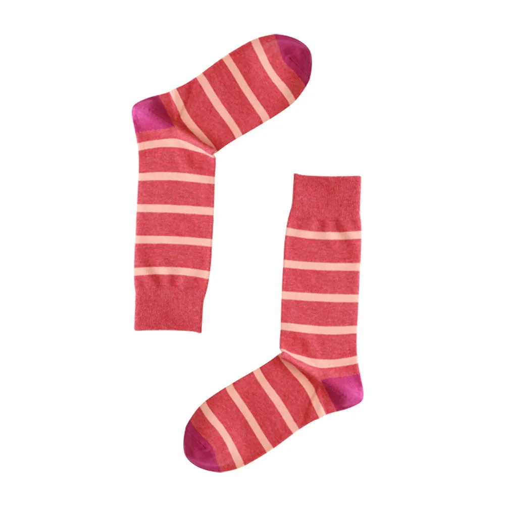 AAS Cotton Dress Socks Classic Colorful Stripe Patterned