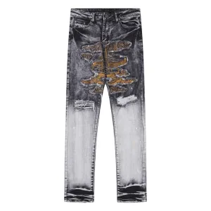 Amiri Jeans Trend Holes Black - Grey Jeans