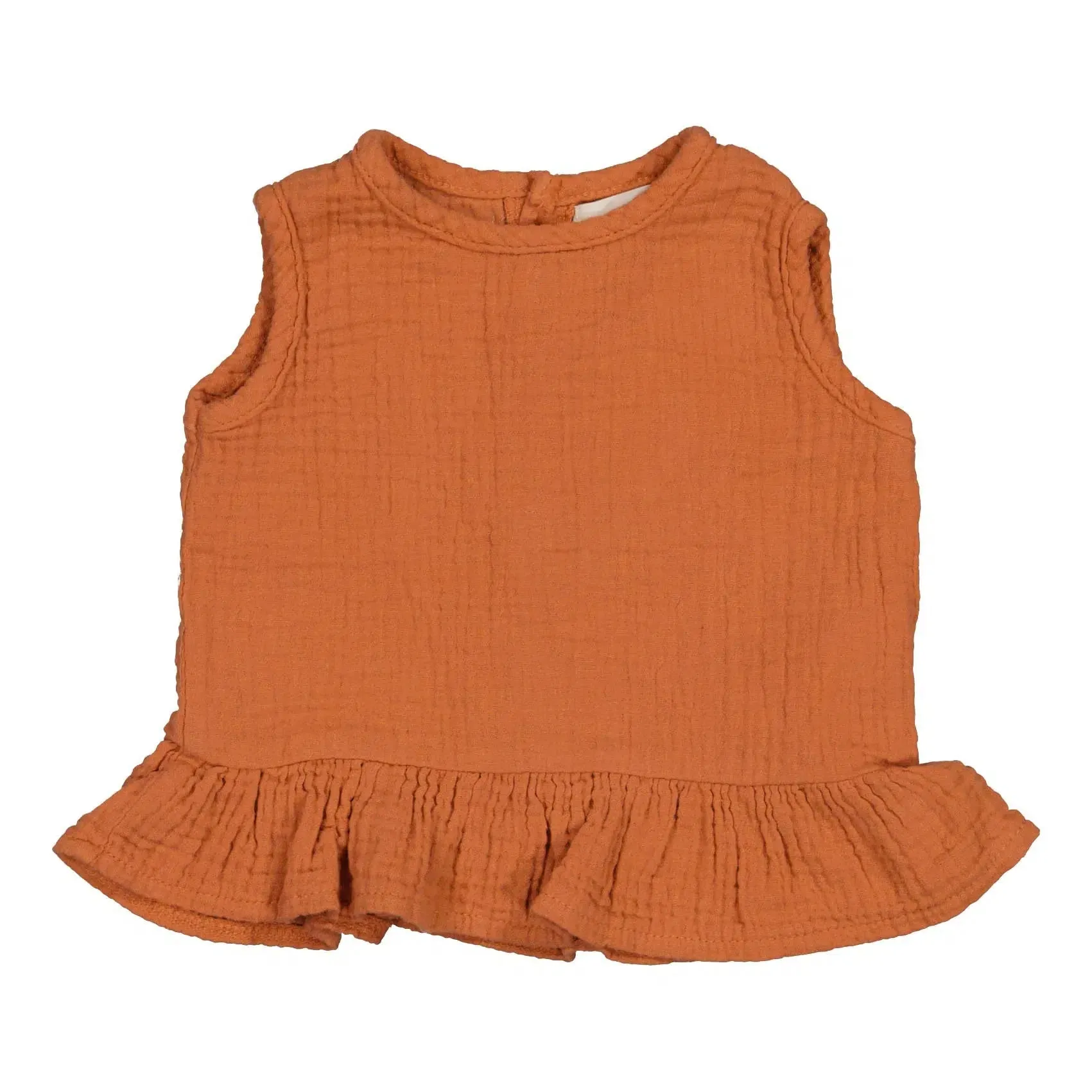Bean's (Barcelona) - Organic Muslin Tank Top - Brick