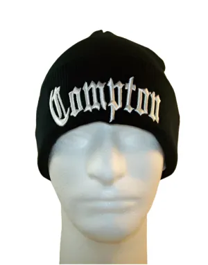 Black Compton Beanie