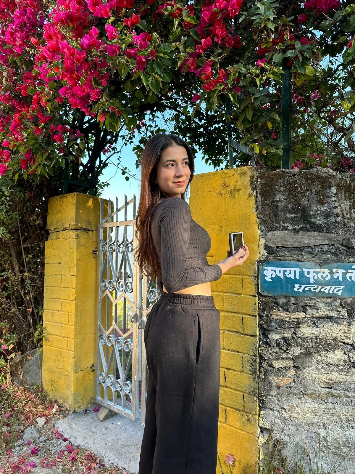 Black Ribbed Top