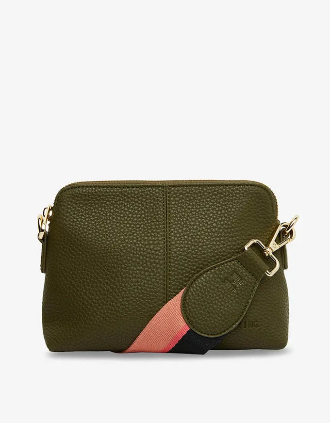 Burbank Crossbody Khaki Pebble
