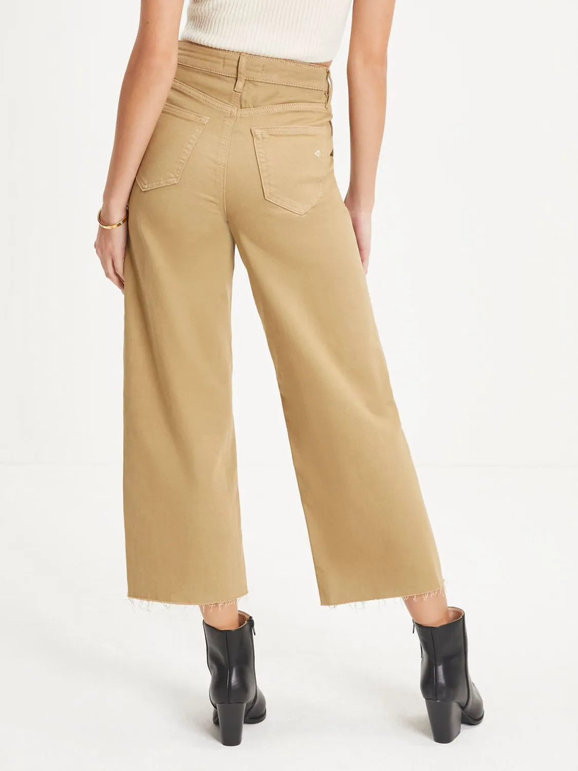 Button Fly Raw Hem Jeans