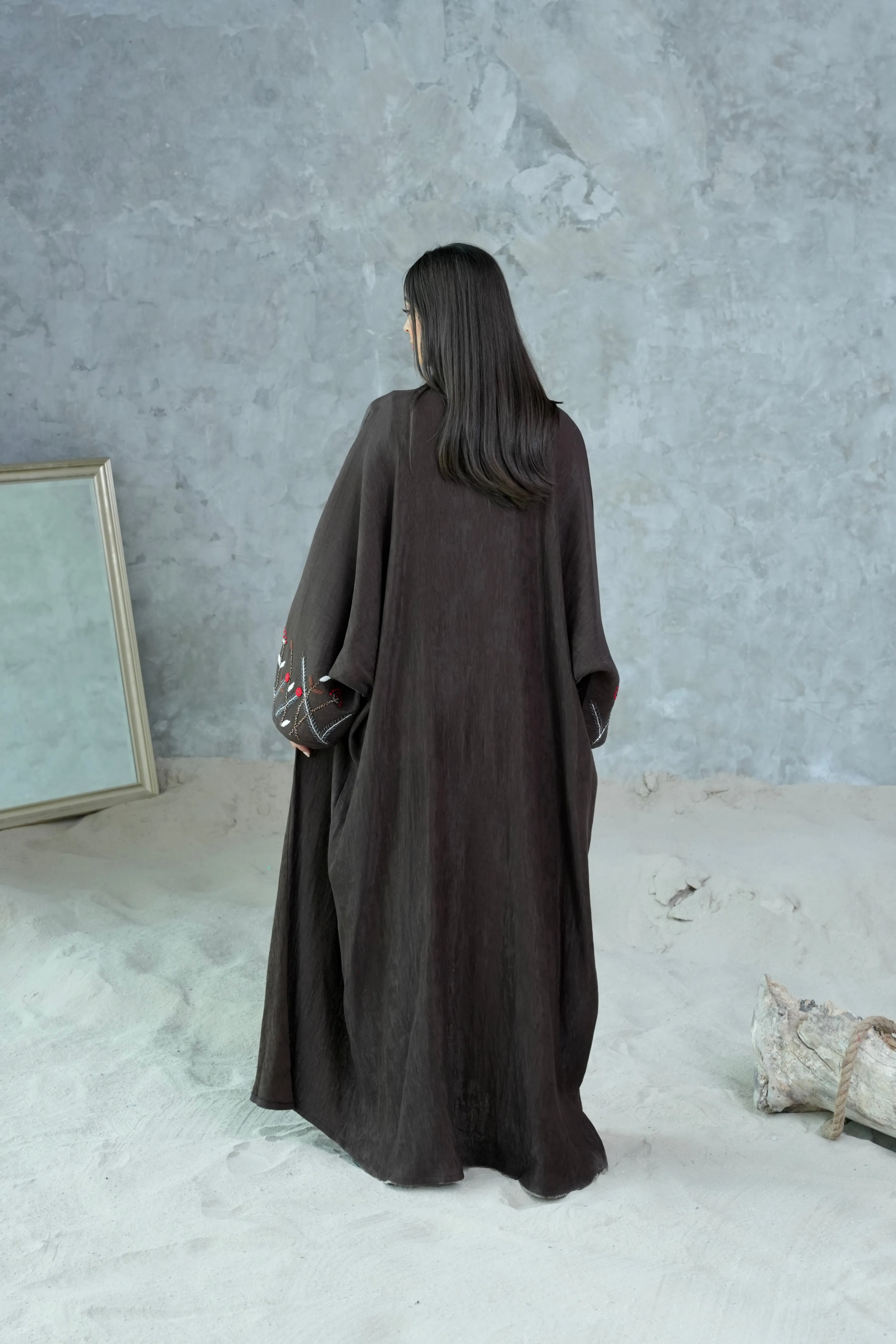 CLASSIC BROWN BISHT ABAYA #371