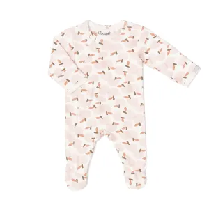 Coccoli - Modal 2-Way Zipper Footie - Apples