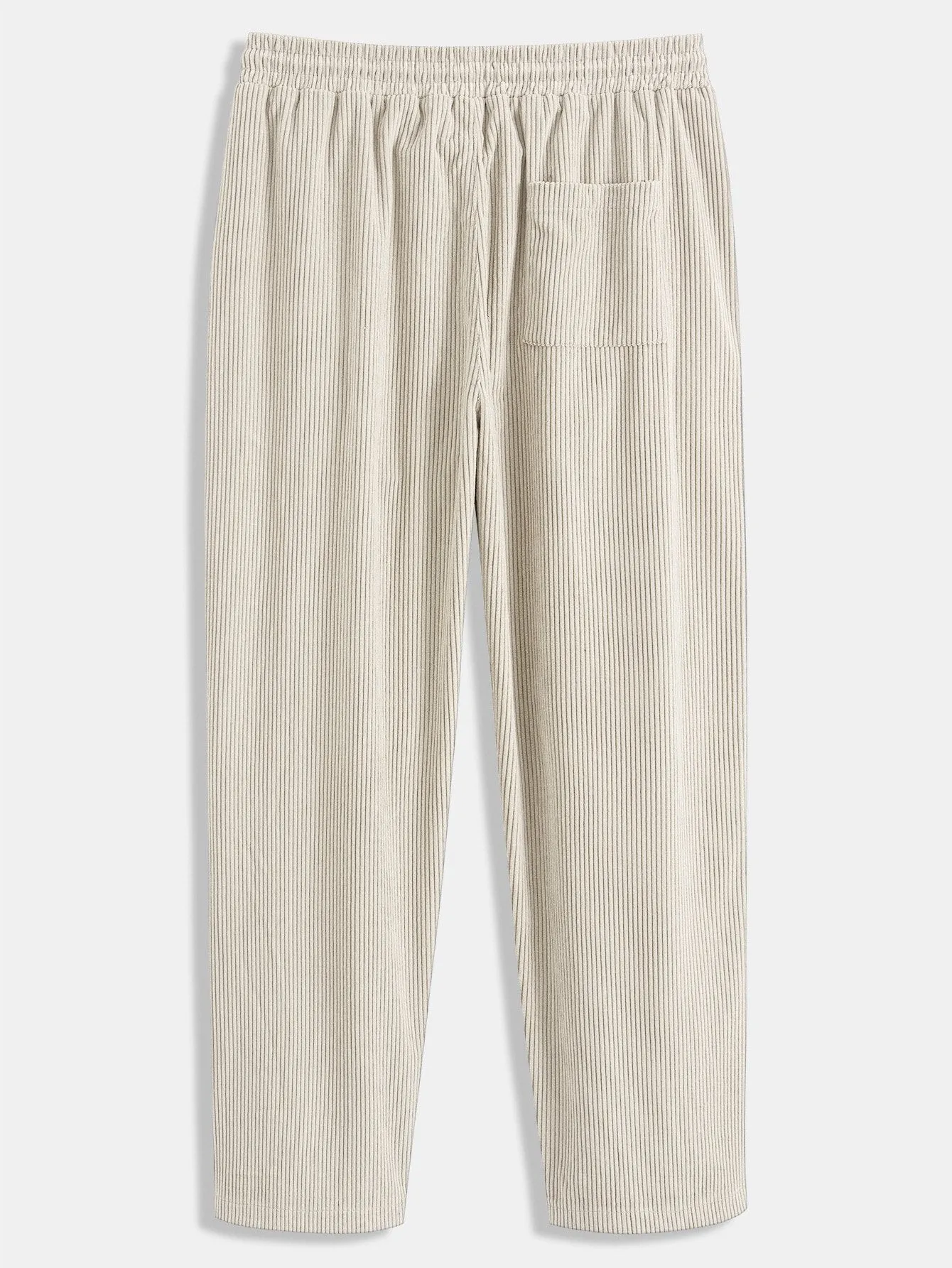 Corduroy Patchwork Shirt & Straight Leg Corduroy Pants