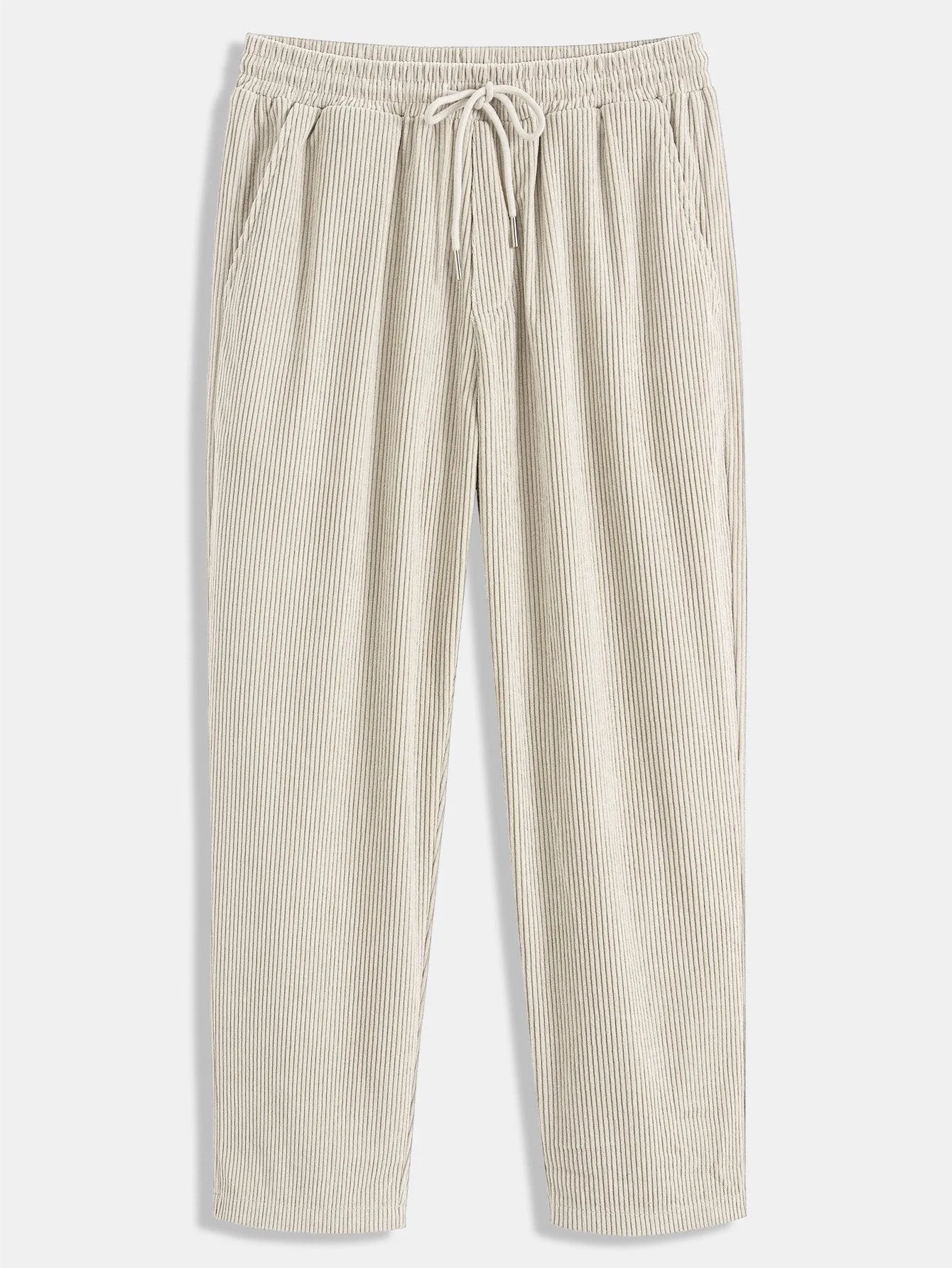 Corduroy Patchwork Shirt & Straight Leg Corduroy Pants
