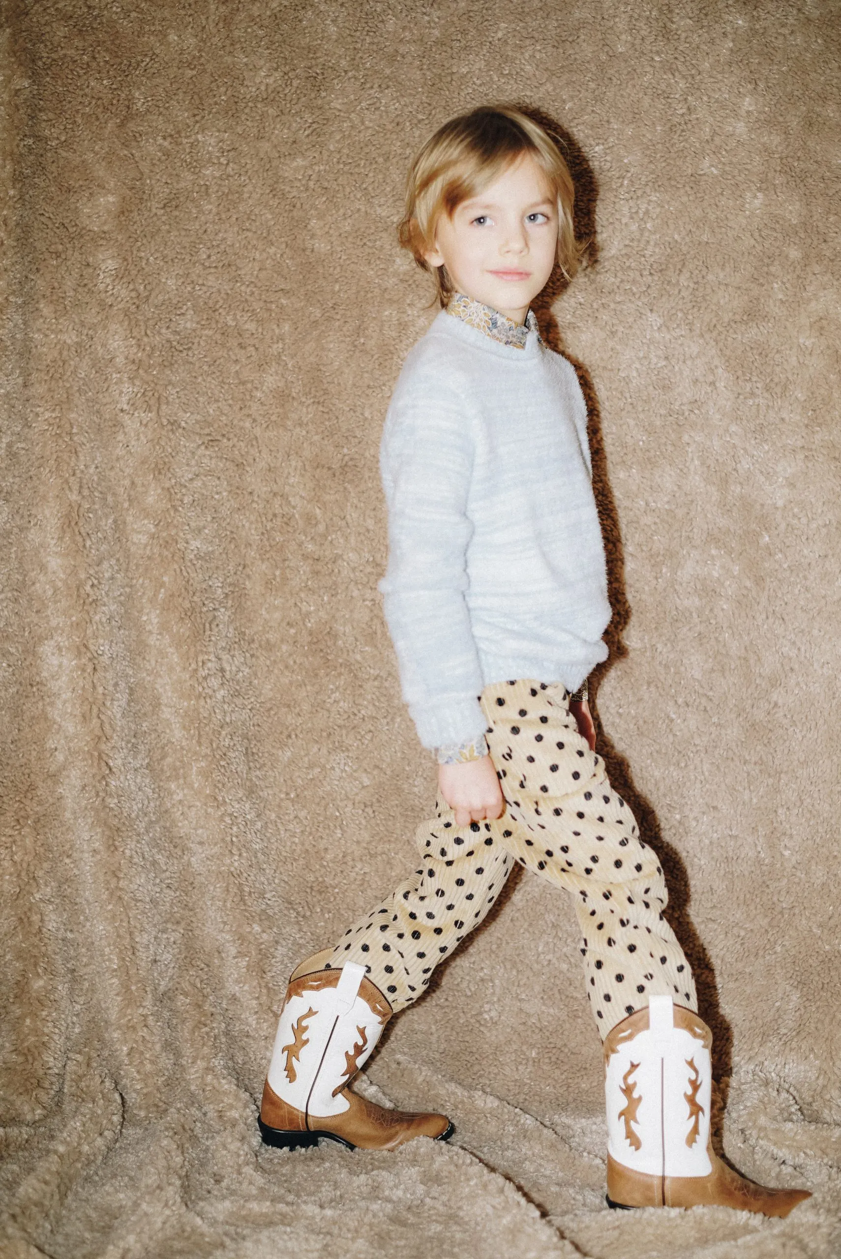 Corduroy Trousers Powder Brown