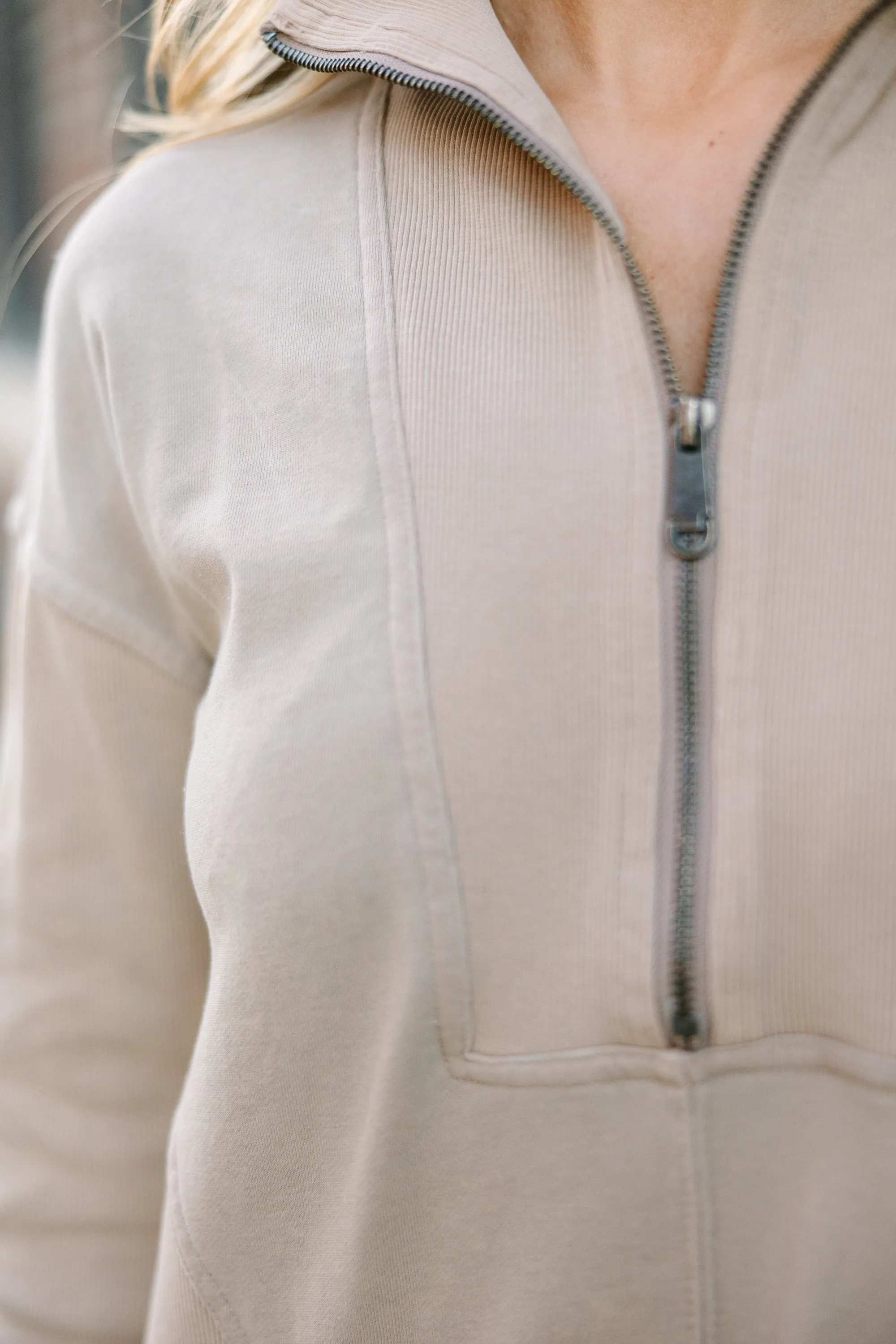 Couldn't Be Better Light Mocha Brown Sweater Dress