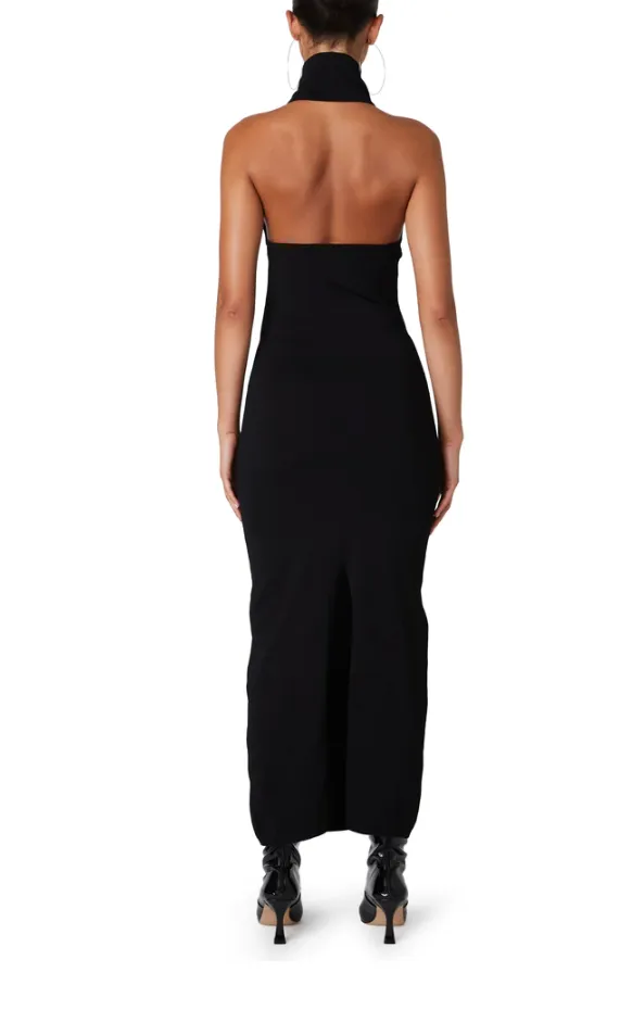 Cowl Neck Halter Midi Dress