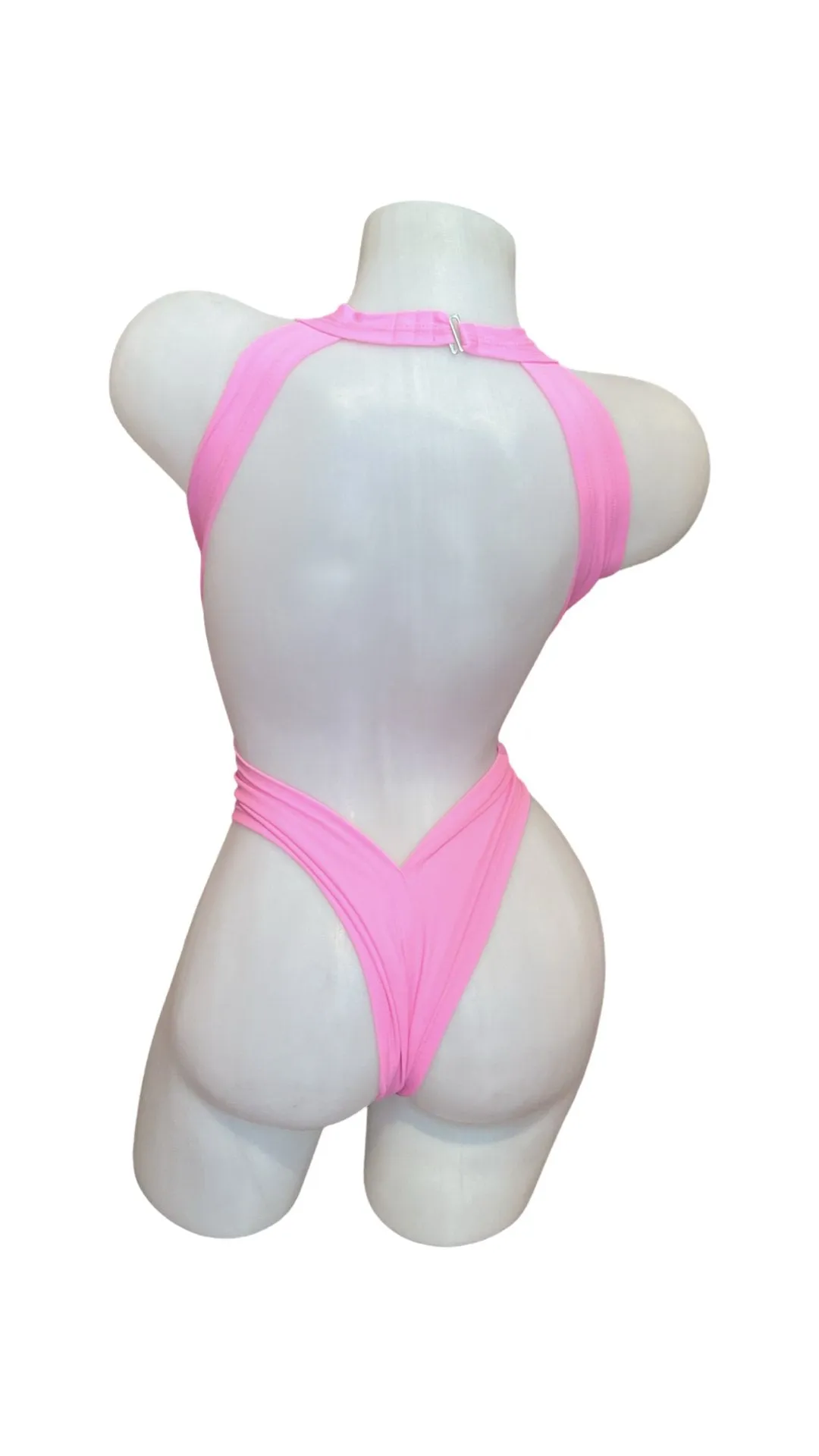 Criss Cross Bodysuit Baby Pink