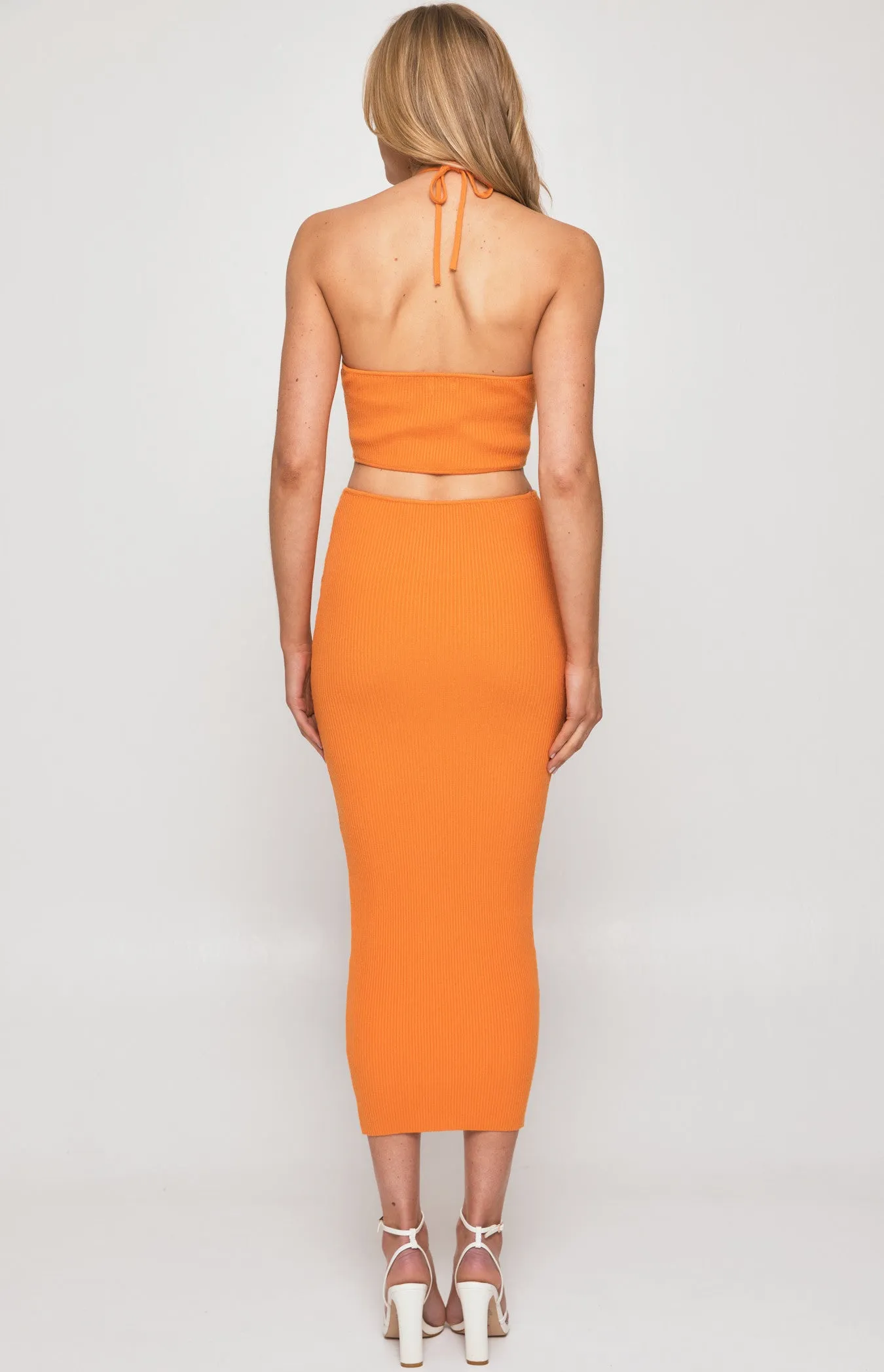 CUT OUT MIDI DRESS