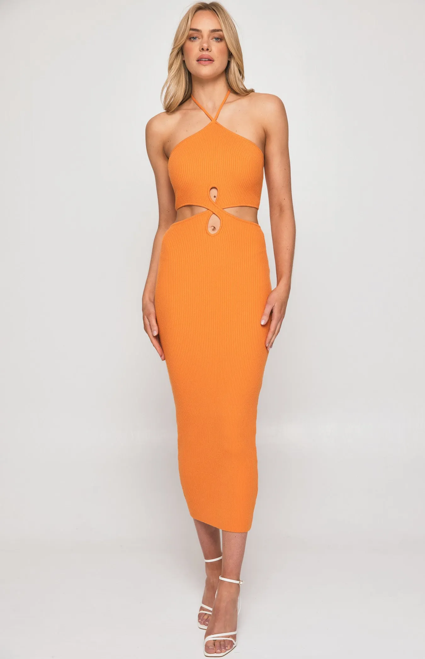 CUT OUT MIDI DRESS