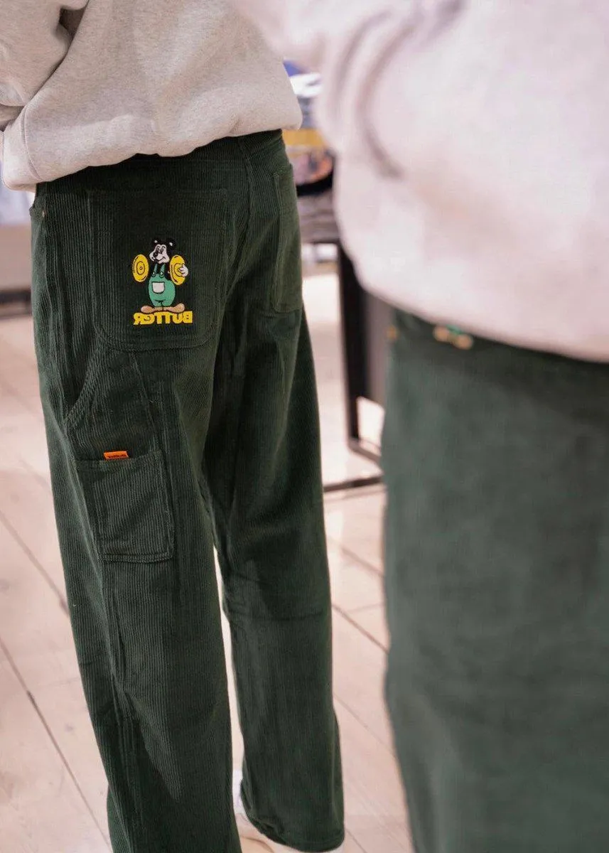 Cymbals corduroy pants (Baggy) - Forest Green