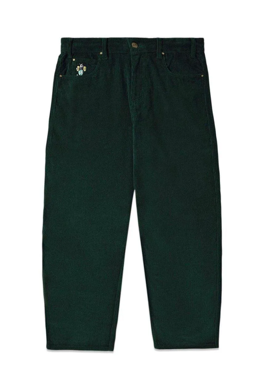 Cymbals corduroy pants (Baggy) - Forest Green