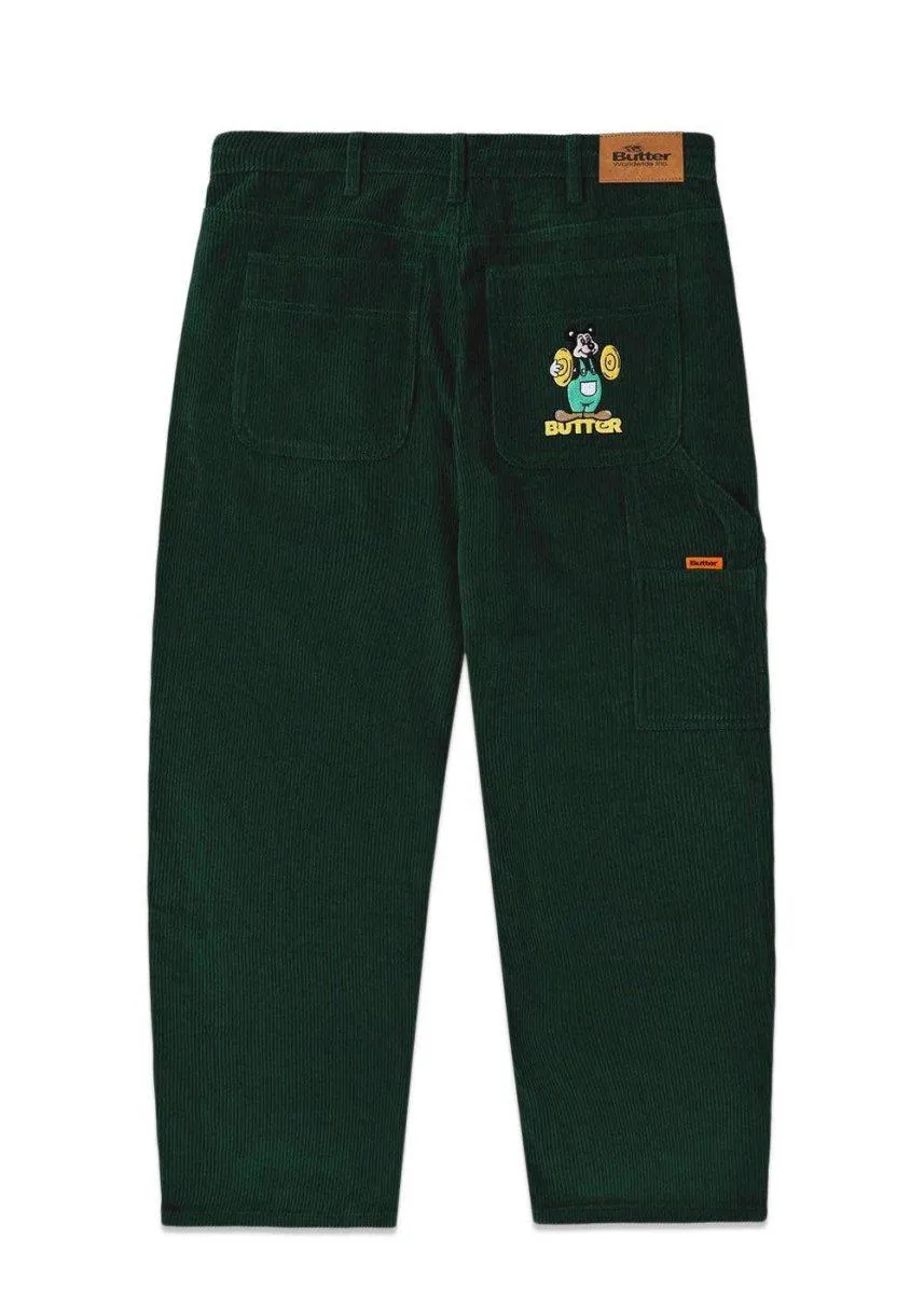 Cymbals corduroy pants (Baggy) - Forest Green