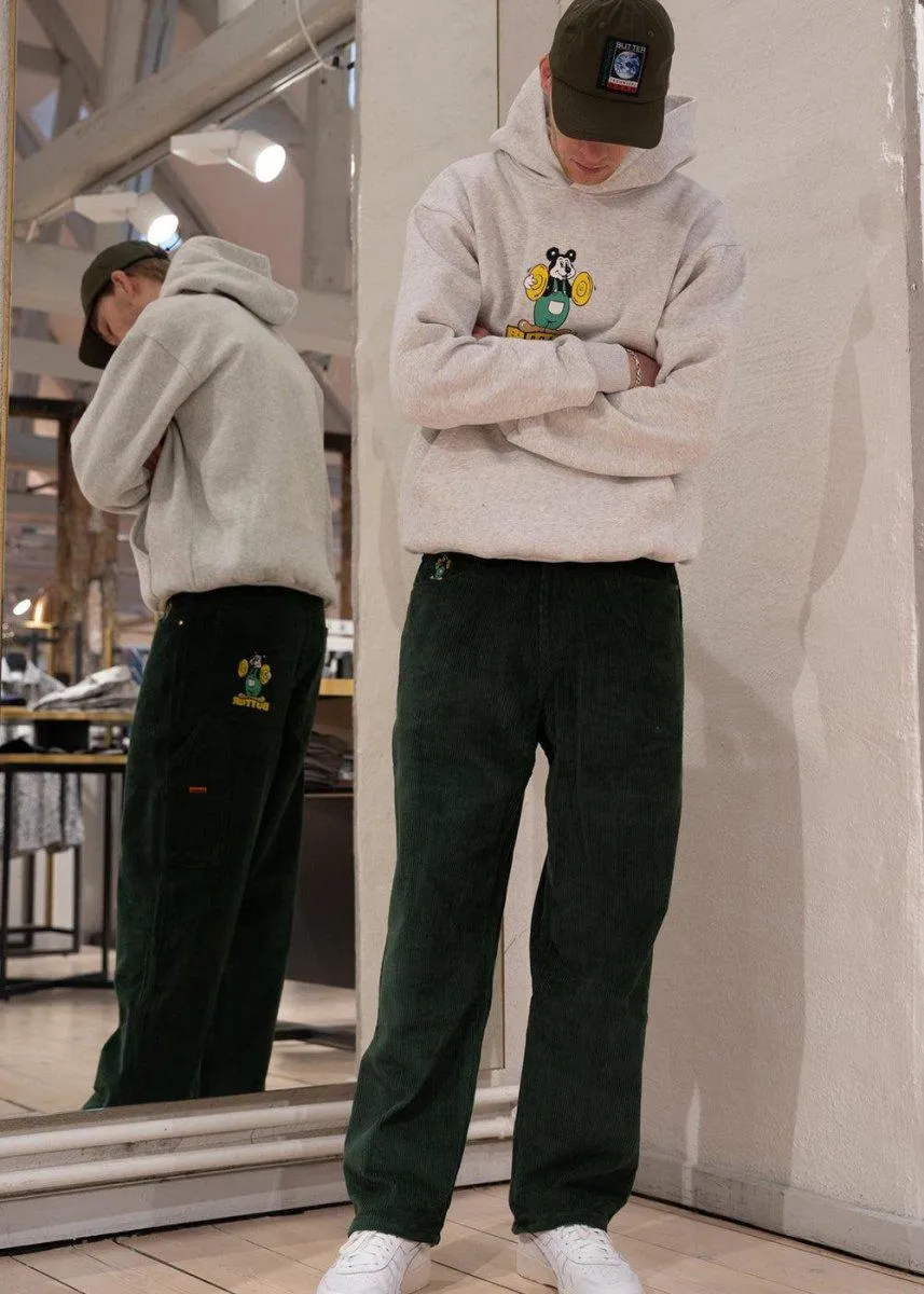 Cymbals corduroy pants (Baggy) - Forest Green