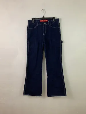 Dark wash Guess carpenter flair jeans