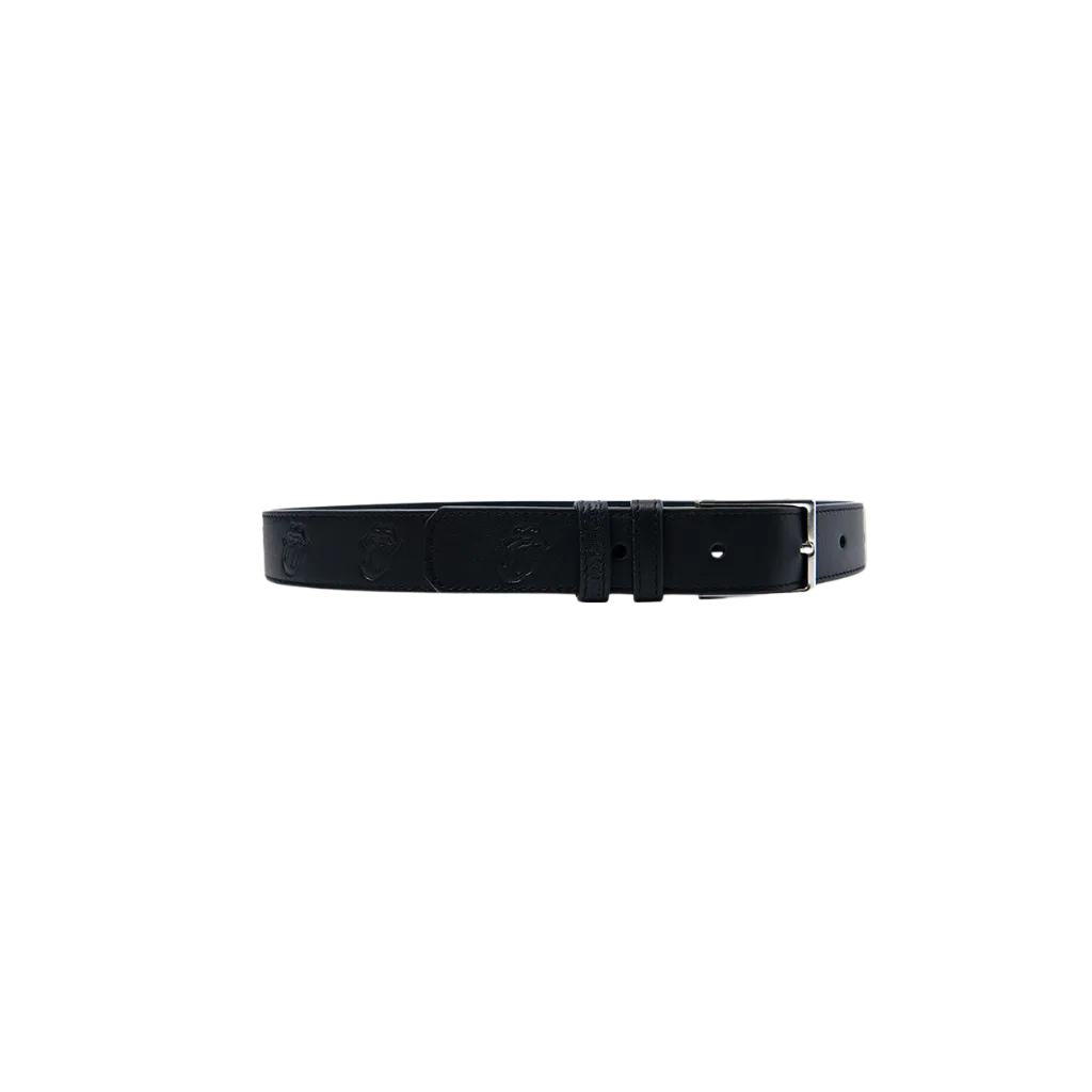 Embossed Classic Tongue Leather Belt