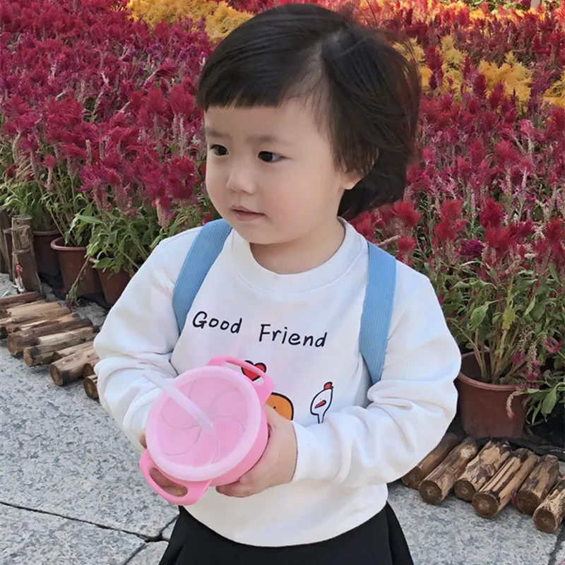 Foldable Baby Eco Friendly Silicone Snack Cup Easy Clean