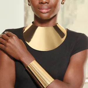 Gold Punk Neckchain Set Fashion Necklace