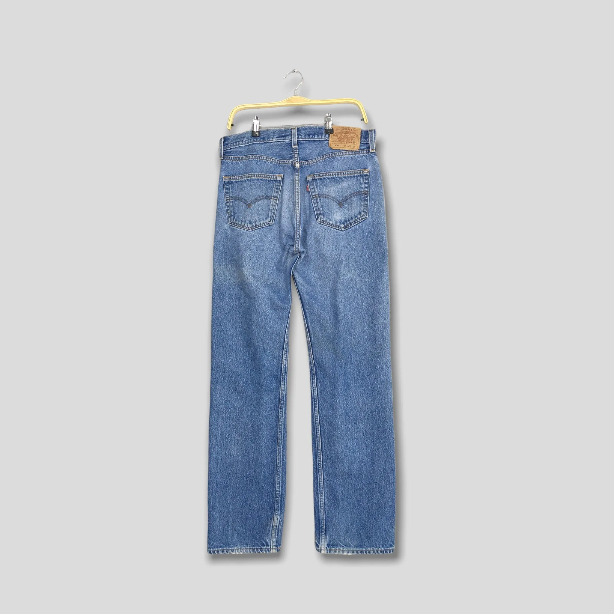 Levi's 501XX Stonewash Faded Blue Jeans Size 32x33