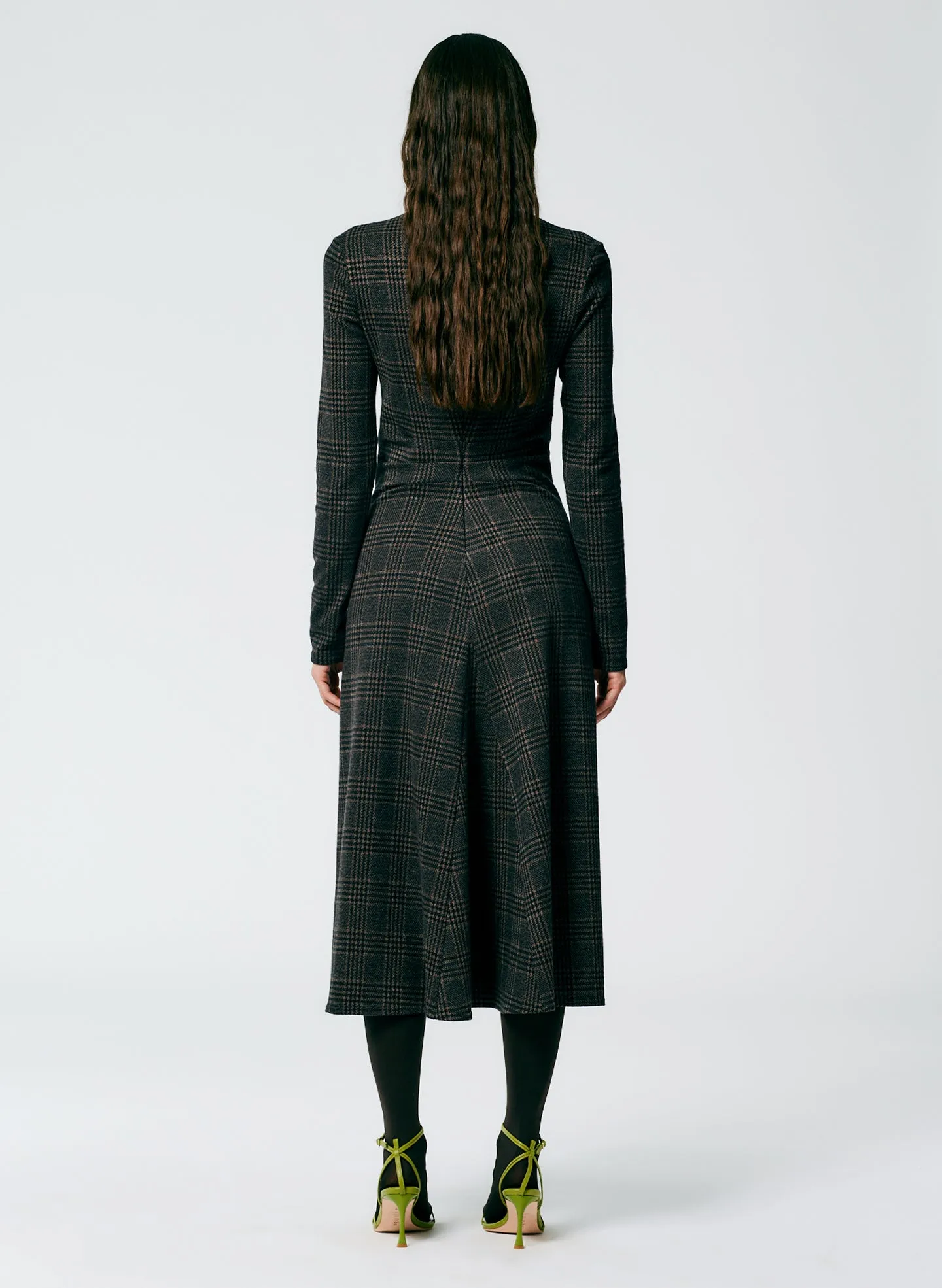 Lutz Knit Midi Godet Dress