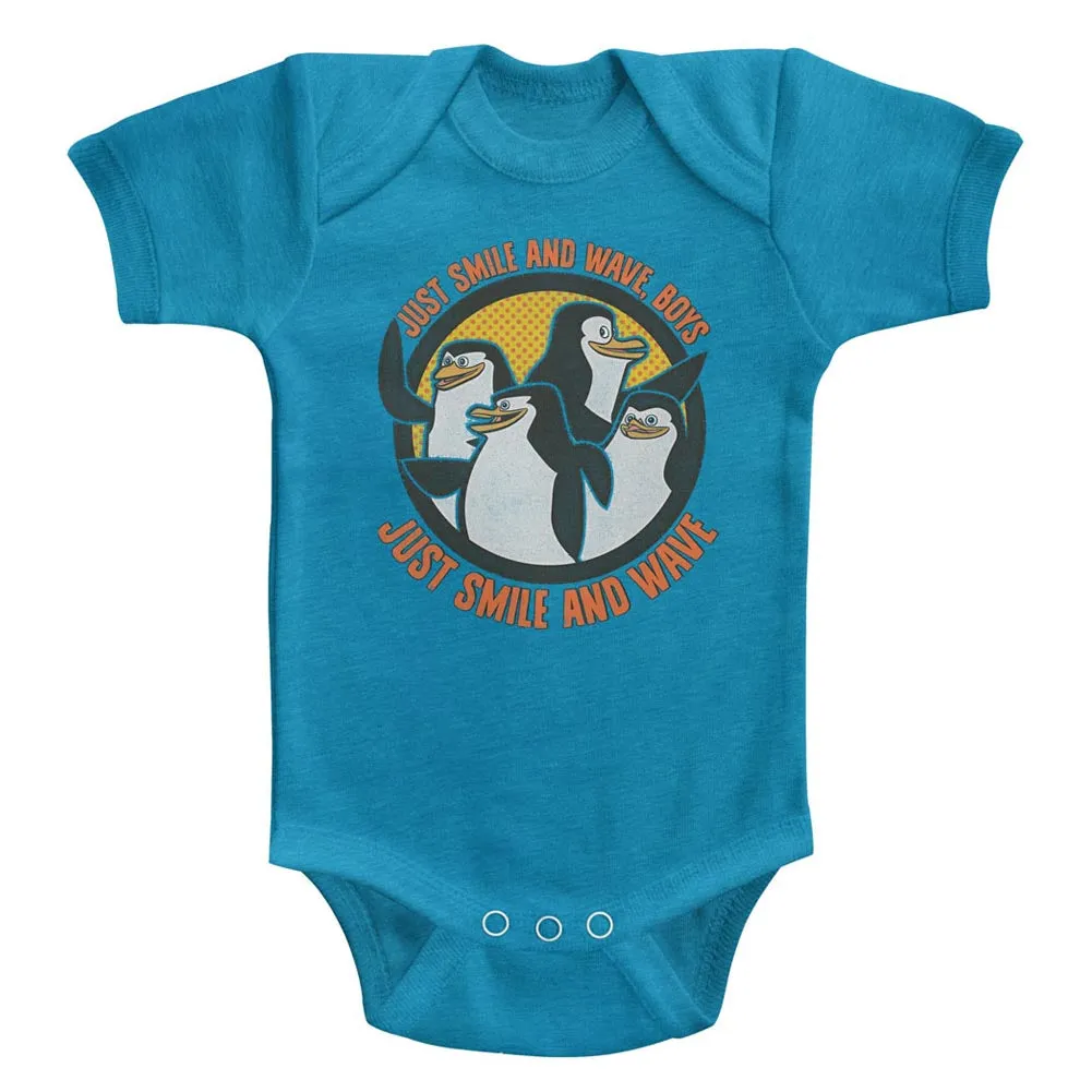 Madagascar Smile & Wave Baby Heather Bodysuit