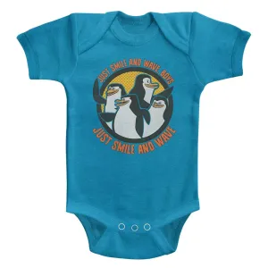 Madagascar Smile & Wave Baby Heather Bodysuit