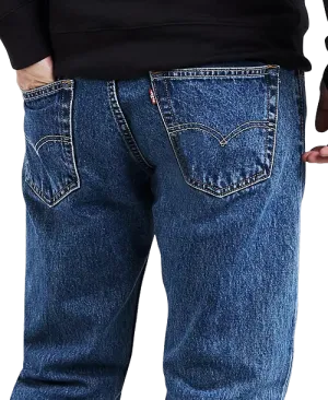 Men's Blue Levi's 505 Jeans Regular-Fit