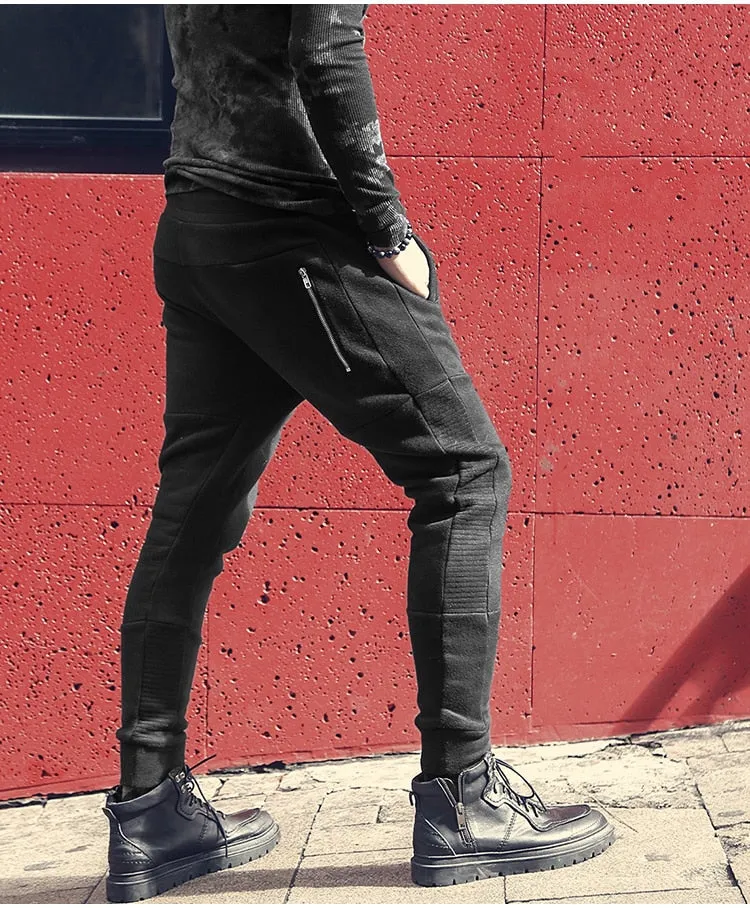 Men's Spring/Autumn Casual Cotton Elastic Waist Jogging Pants