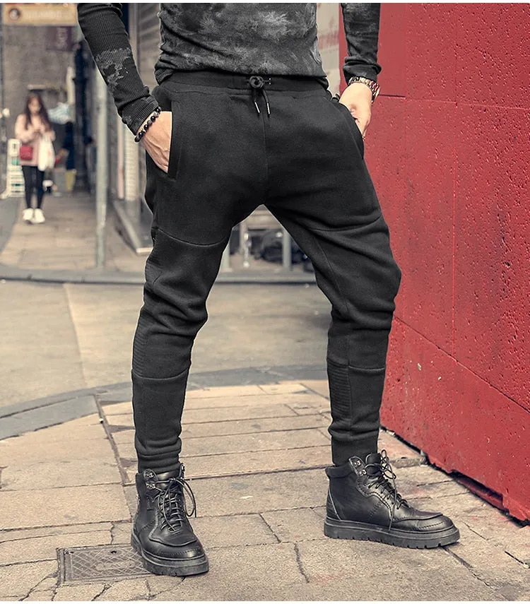 Men's Spring/Autumn Casual Cotton Elastic Waist Jogging Pants