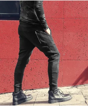 Men's Spring/Autumn Casual Cotton Elastic Waist Jogging Pants