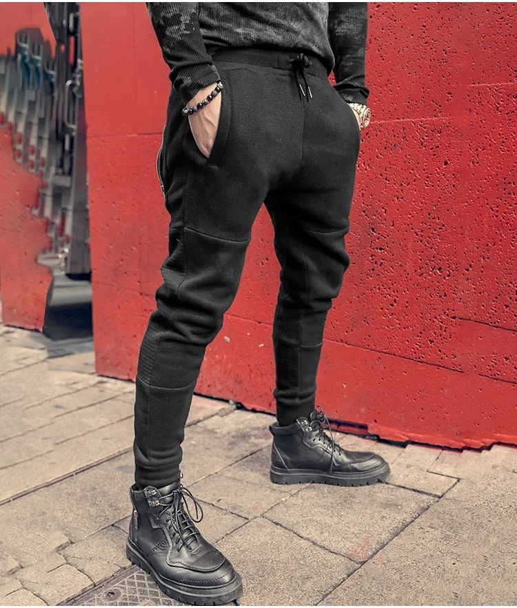 Men's Spring/Autumn Casual Cotton Elastic Waist Jogging Pants