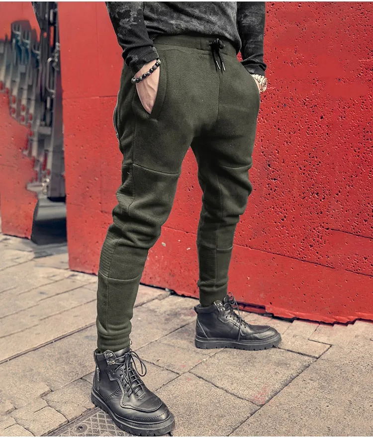Men's Spring/Autumn Casual Cotton Elastic Waist Jogging Pants