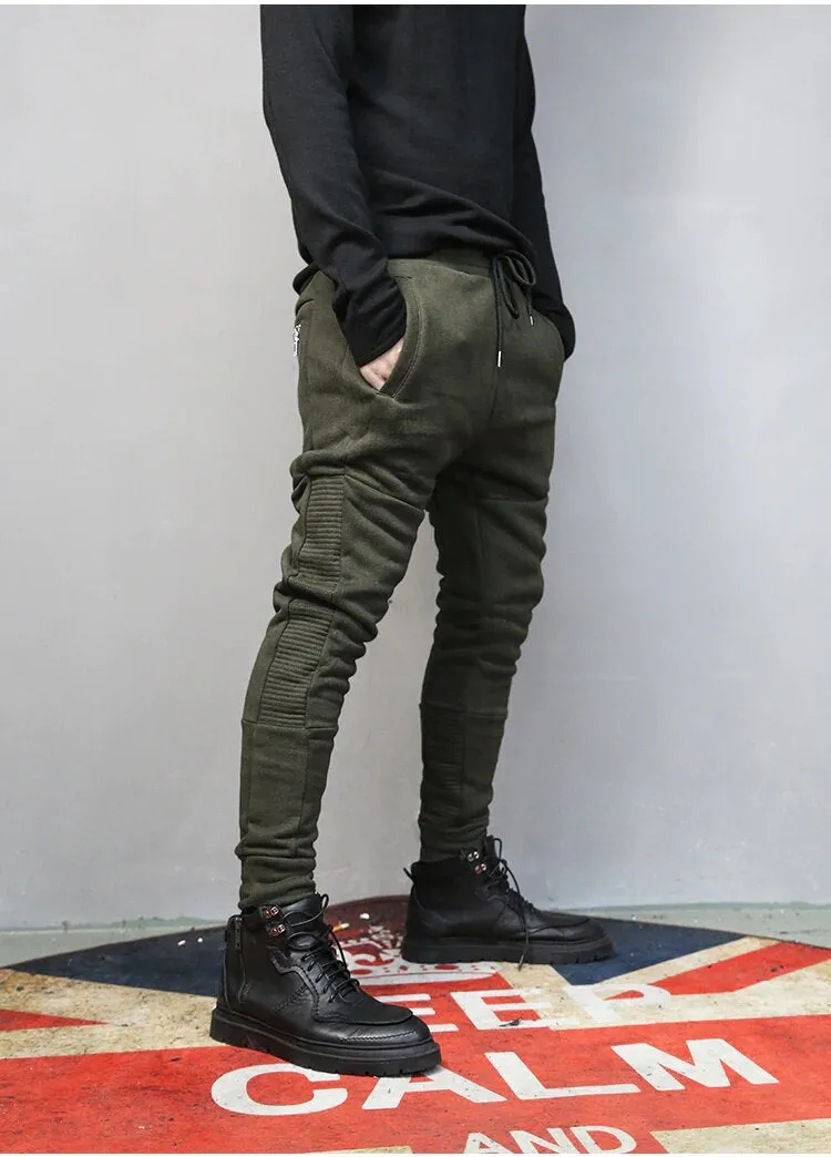 Men's Spring/Autumn Casual Cotton Elastic Waist Jogging Pants