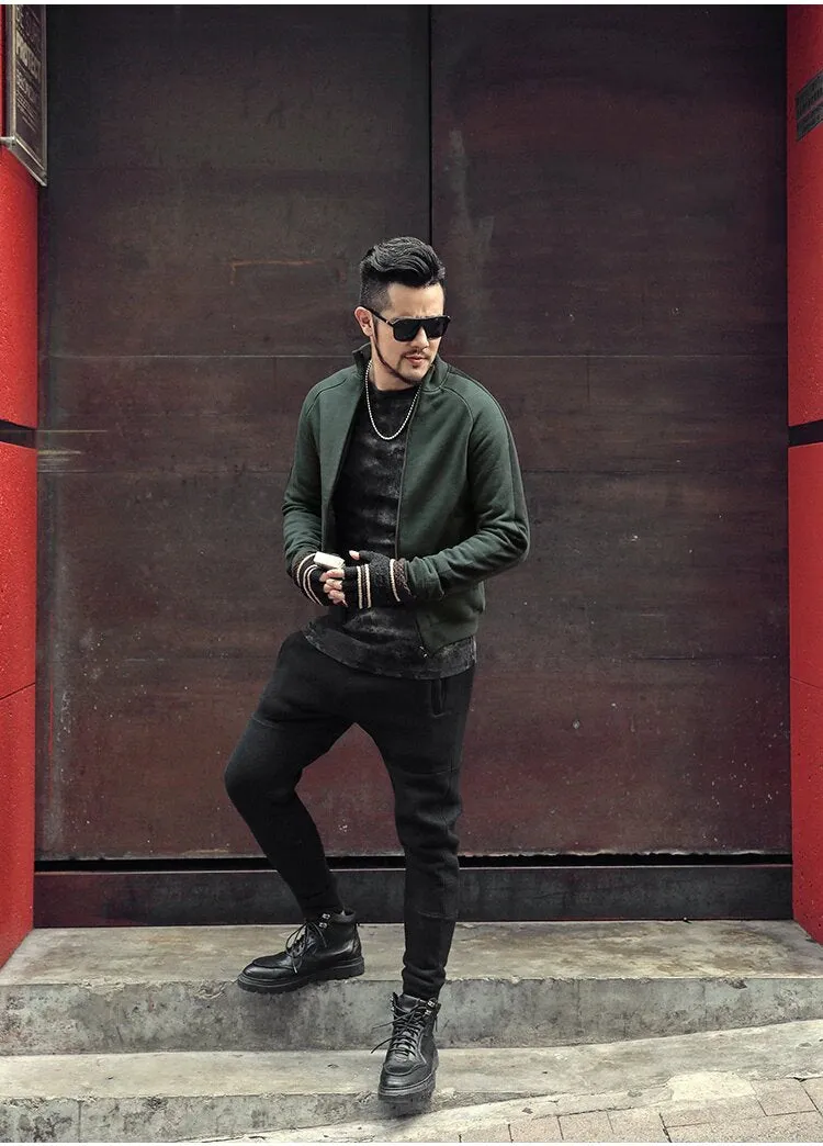 Men's Spring/Autumn Casual Cotton Elastic Waist Jogging Pants