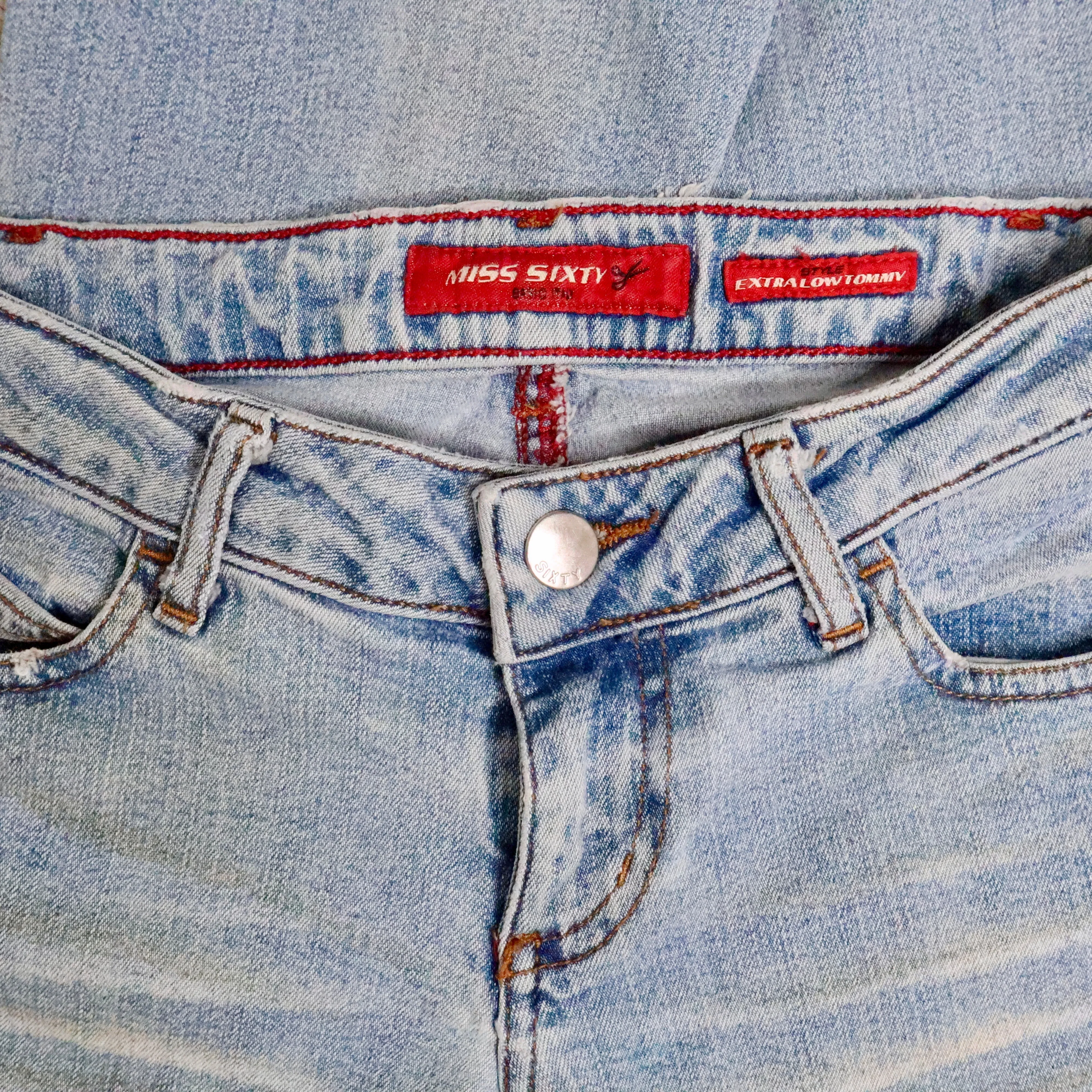 Miss Sixty Low Rise Flare Jeans (XS)