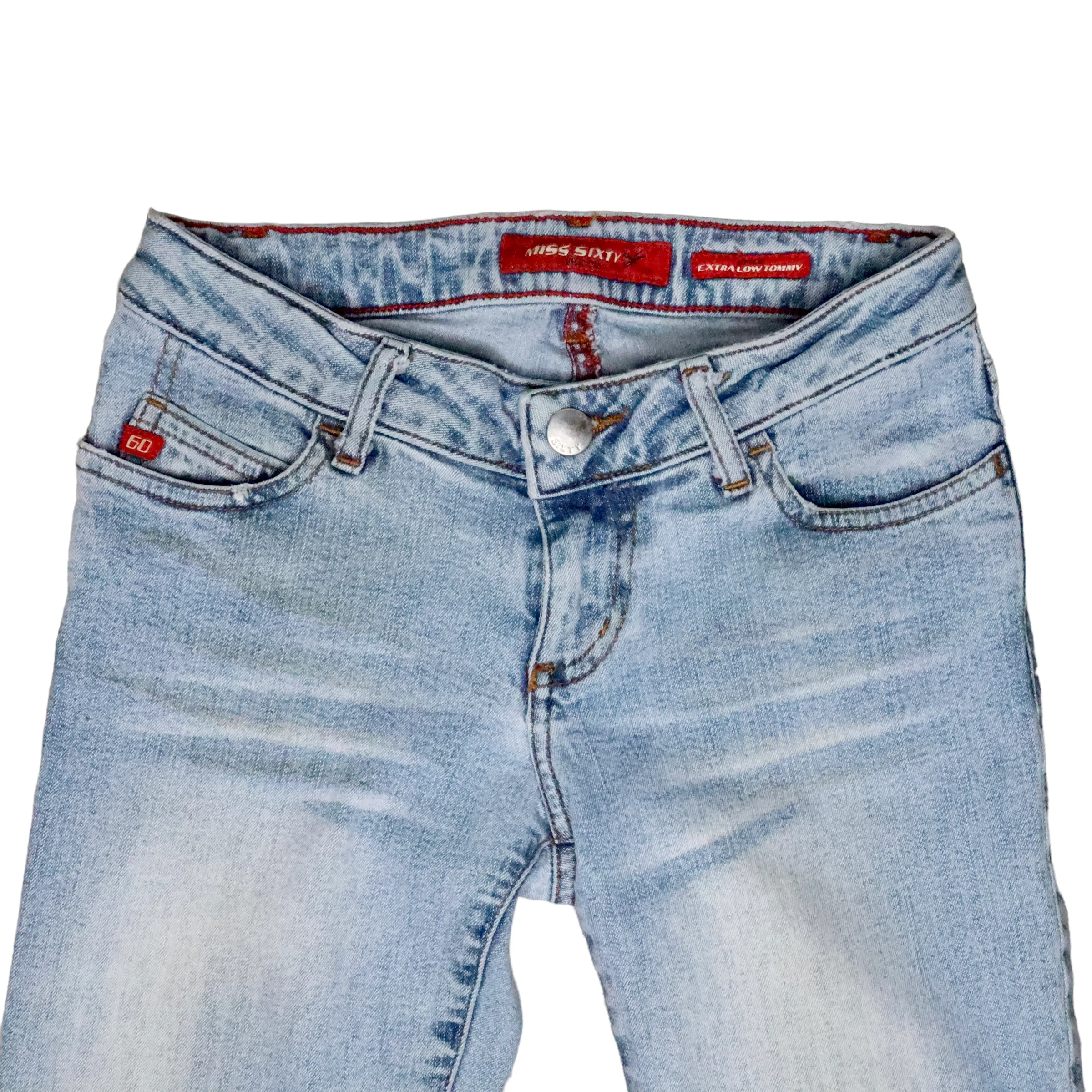 Miss Sixty Low Rise Flare Jeans (XS)