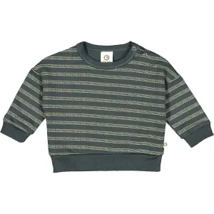 Musli - Organic Cotton Sweatshirt - Green Stripe