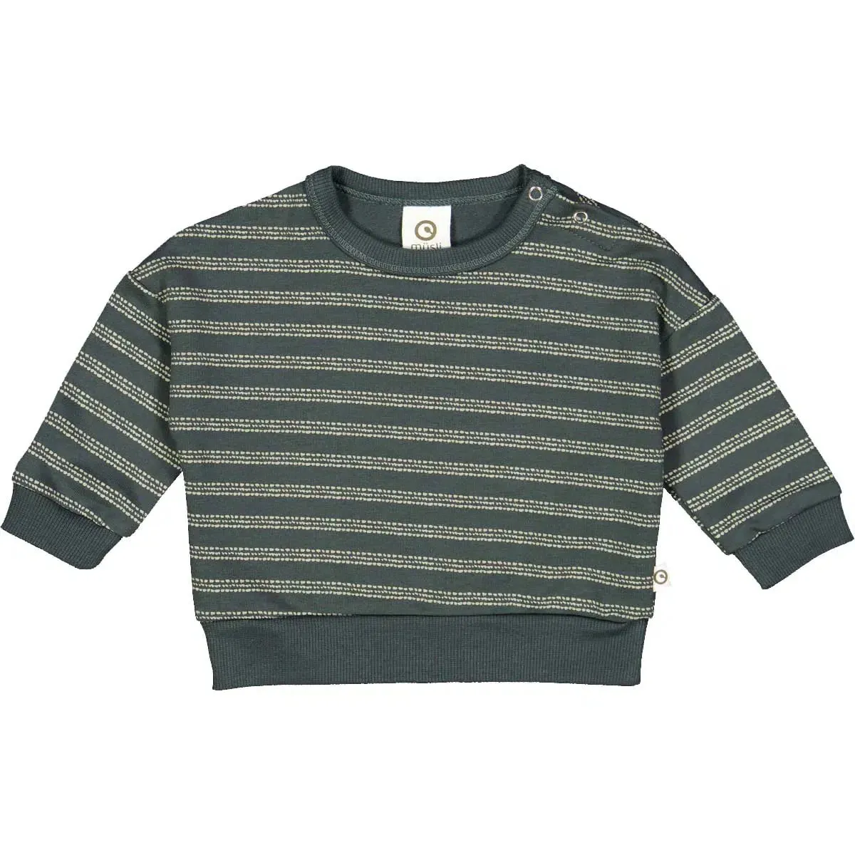 Musli - Organic Cotton Sweatshirt - Green Stripe