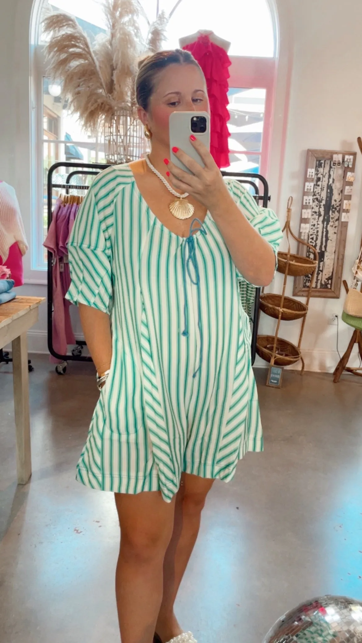 Natalie Romper Green