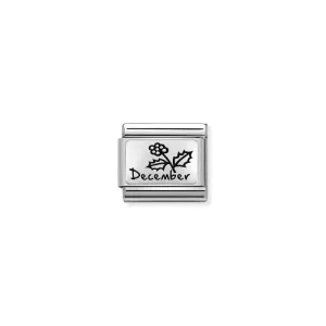 Nomination Composable Link December Flower, Silver
