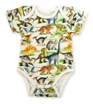 Organic Cotton Short Sleeve Baby Bodysuit, Scout