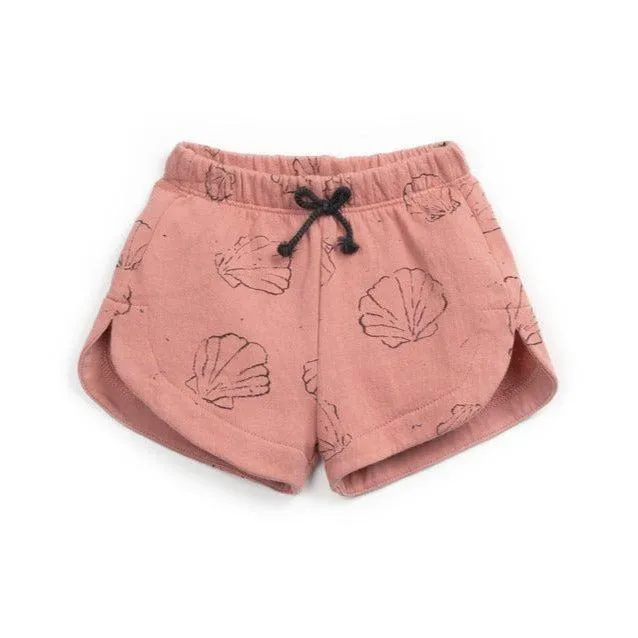 Play Up - Organic Cotton Shorts - Coral Shells