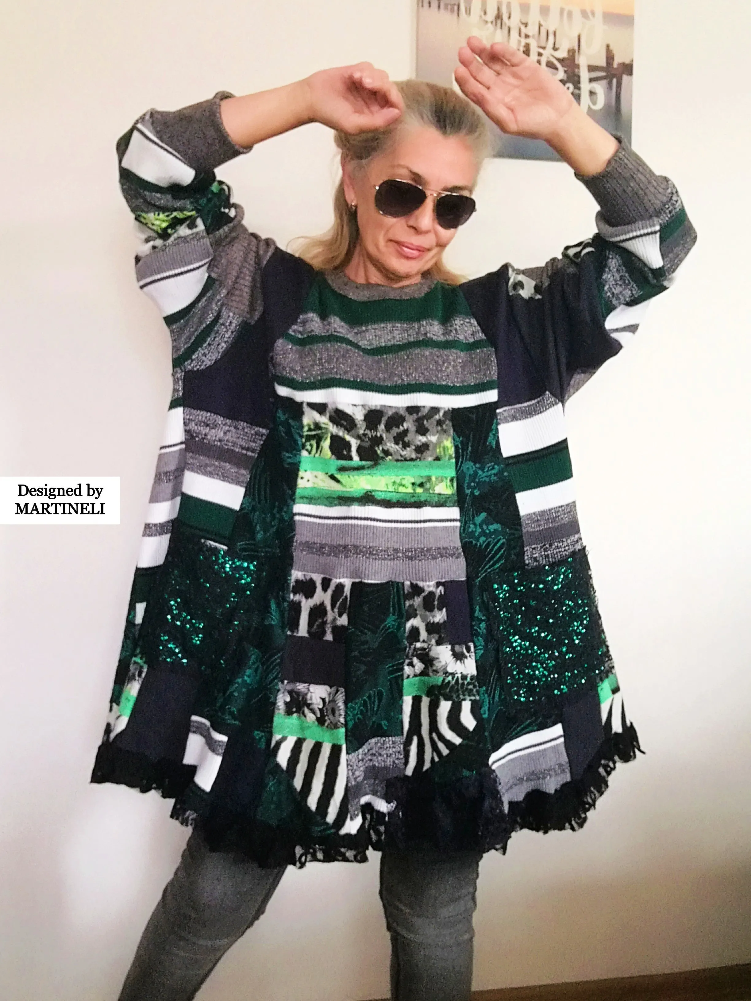 Plus Size Sweater Dress 5XL Boho Tunic Dress