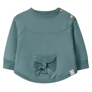 Snug (Portugal) - Organic Front Pocket Sweatshirt - Petrol Blue