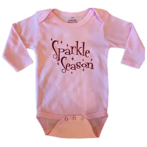Sol Baby Sparkle Season Long Sleeve Pink Bodysuit