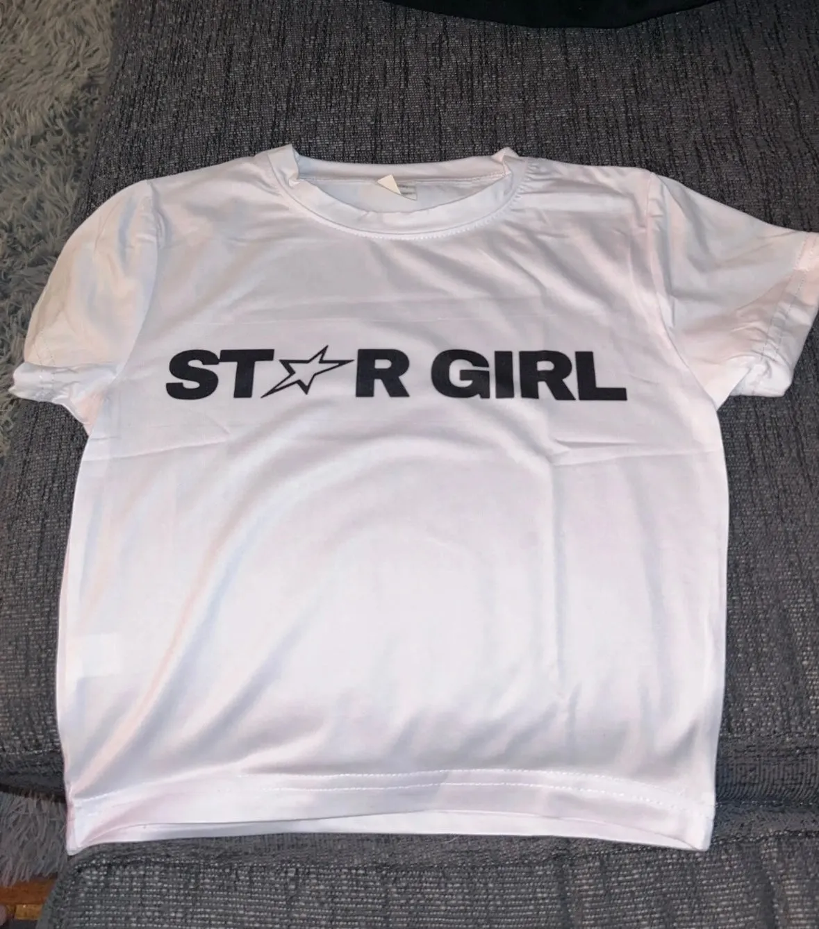 Star girl slogan crop top