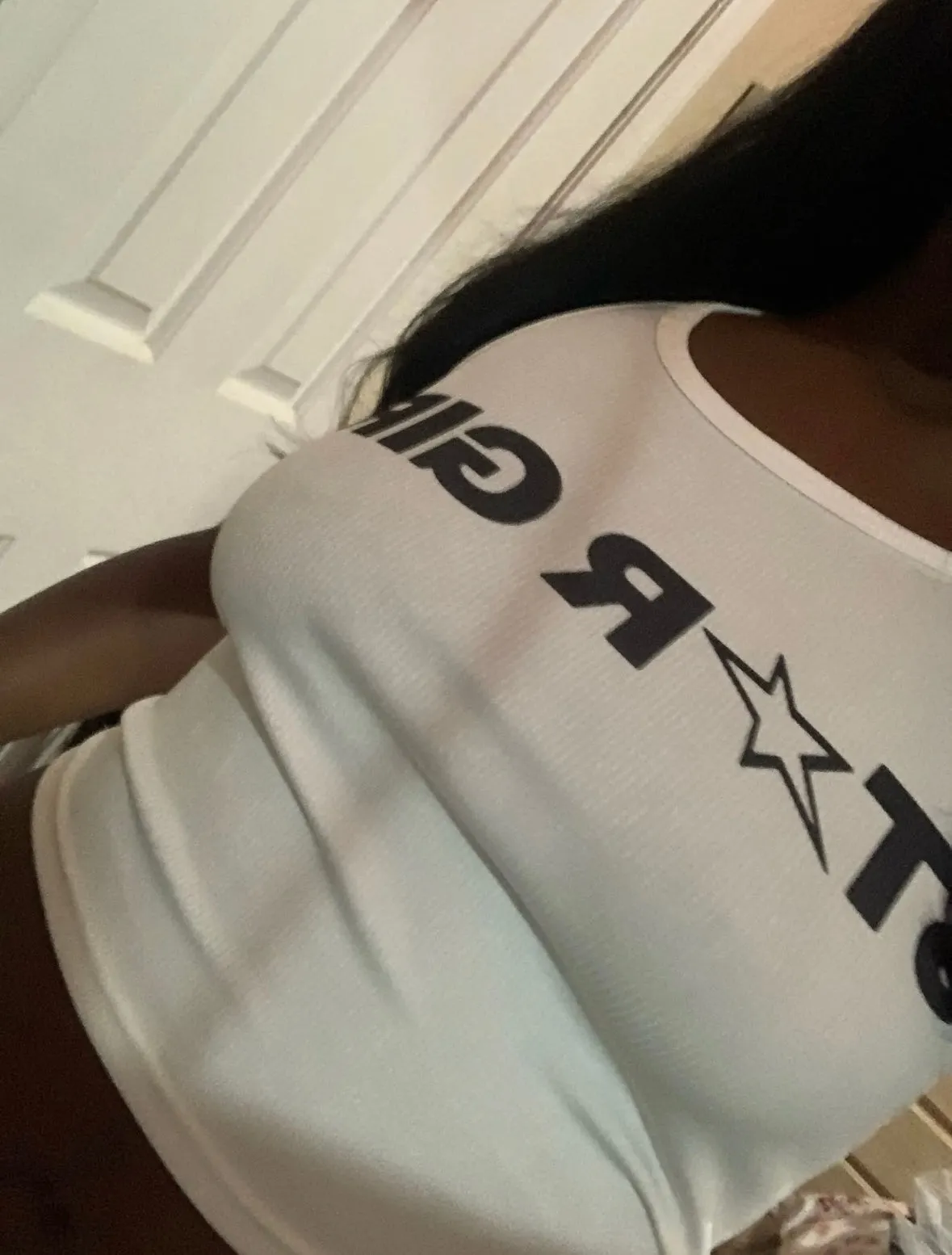 Star girl slogan crop top